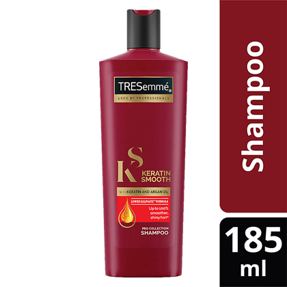 Tresemme Keratin Smooth Pro Collection Shampoo - Keratin & Argan Oil, Lower Sulphate Formula, Upto 100% Smoother Shiny Hair, 180 Ml(Savers Retail)