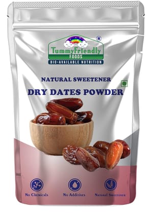 TummyFriendly Foods Dry Dates Powder from Premium Arabian Dates, Kharek Powder Cereal, 200 gm