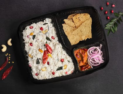 Tadka Curd Rice Thali
