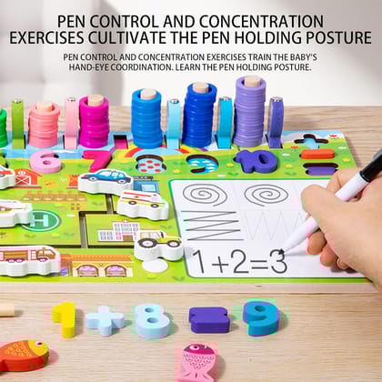 Traffic model log board for Kids
