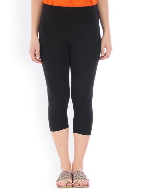 Black 3/4th Length Leggings