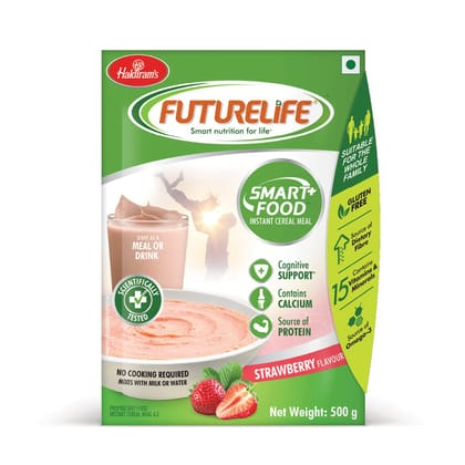 Futurelife Smart Foods Instant Cereal Meal Strawberry  500 Gms