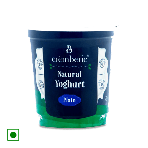 Cremberie Plain Natural Yoghurt, 400 gm Tub