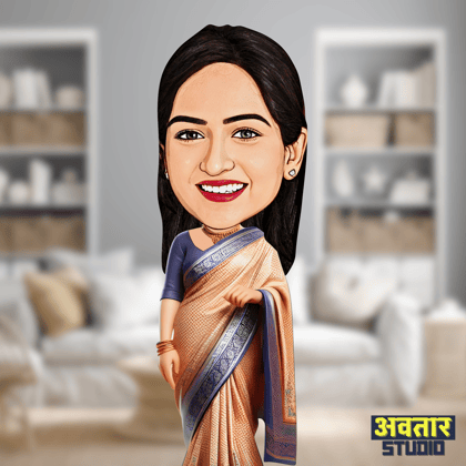 Avatar Display Picture (DP) - LADY IN SAREE