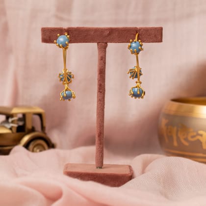 Saniya circle Gold Plated Earrings