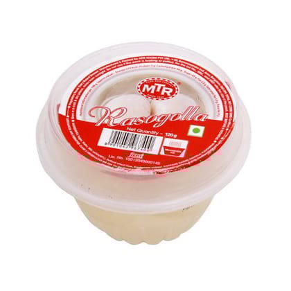 MTR Rasogolla, 120 gm Tub
