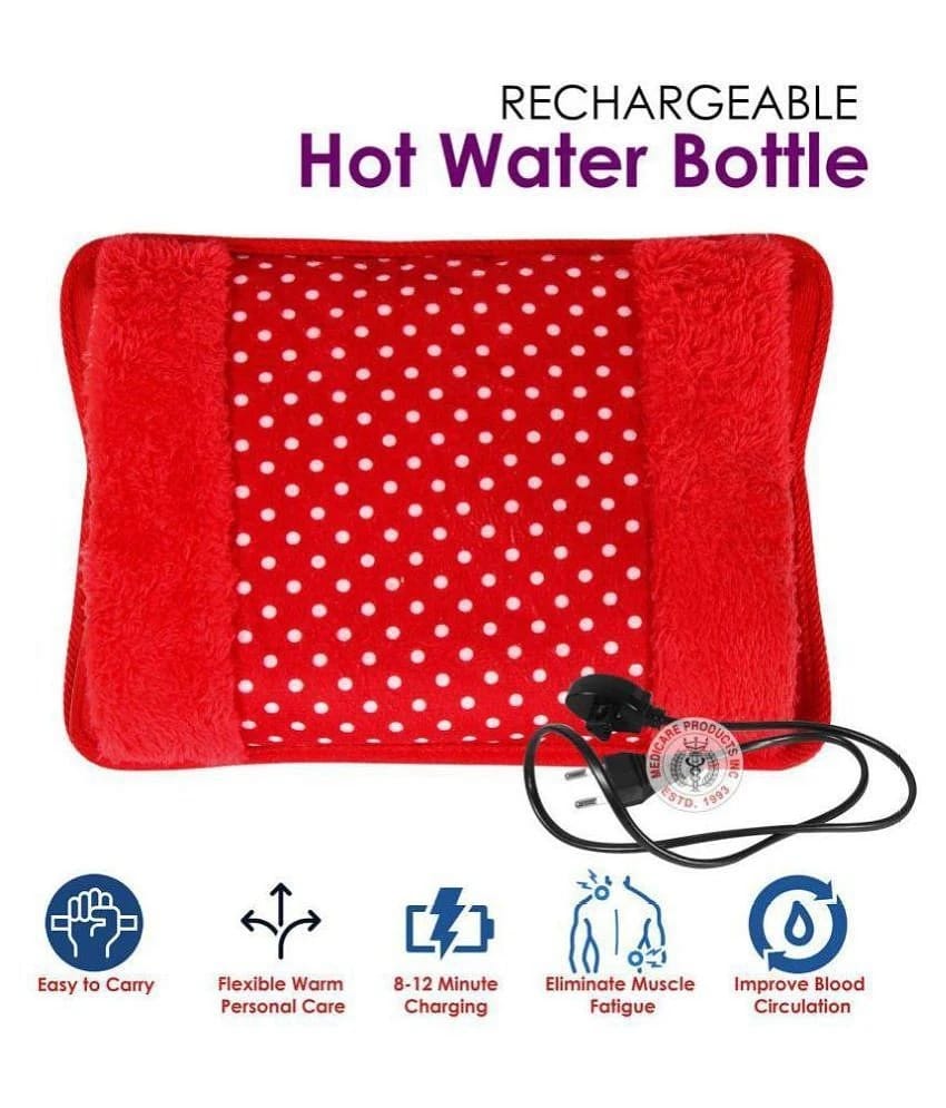 Mcp Velvet Hot Water Bag For Muscle & Joint Pain Relief (Pack of 1) Assorted Colours