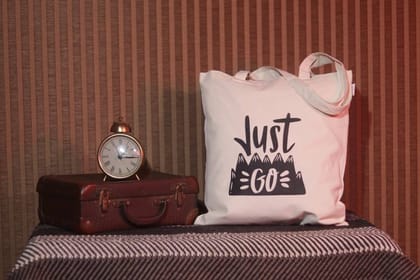 gift a joy Just Go Tote Bag Multipurpose Bag  (Beige, 10 L)