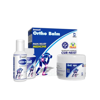 Deemark Ortho Balm, Ortho Oil & Ortho Tablets (50gm+50ml+30tab)