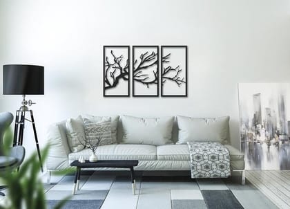 Grista Tree of Life 3 Pieces Metal Wall Art