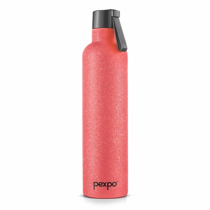 Pexpo Stainless Steel 24 Hrs Hot & Cold Vacuum Insulated Water ISI Certified Flask, 1000ml, Pink, Oslo | Eco-Friendly, Durable, ISI Certified