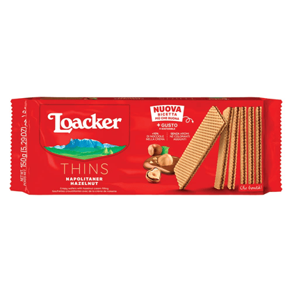 Loacker Thins Napolitaner Wafer Crispy, 150 gm