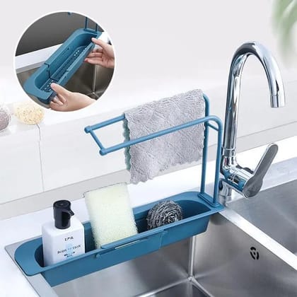 Expandable Sink Rack With Towel Holder