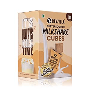 Bevzilla Butterscotch Instant Milkshake Organic Date Palm Jaggery, 10 Cubes