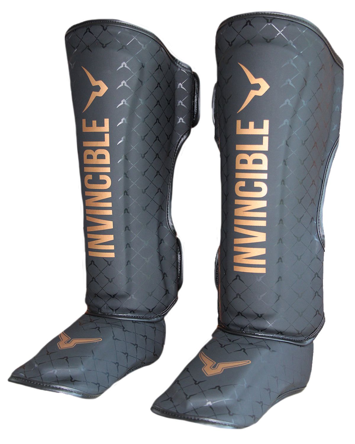 Invincible Combat Shin Guards-Black / S