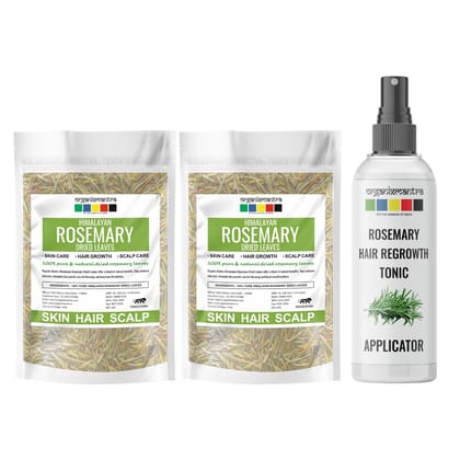 Organix Mantra Himalayan Rosemary Dried Leaves | Rosemary Hair Tonic | Rich in Nutrients | Ideal for Hair and Skin Care | EcoFriendly - 50G