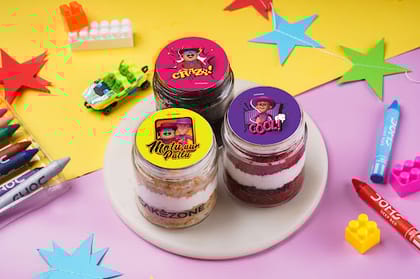 Motu Patlu Party Jar Cakes