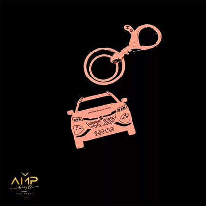 Maruti Fronx Keychain-Front View / Rose-Gold