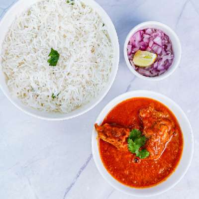 Bihar Special Champaran Mutton & Rice