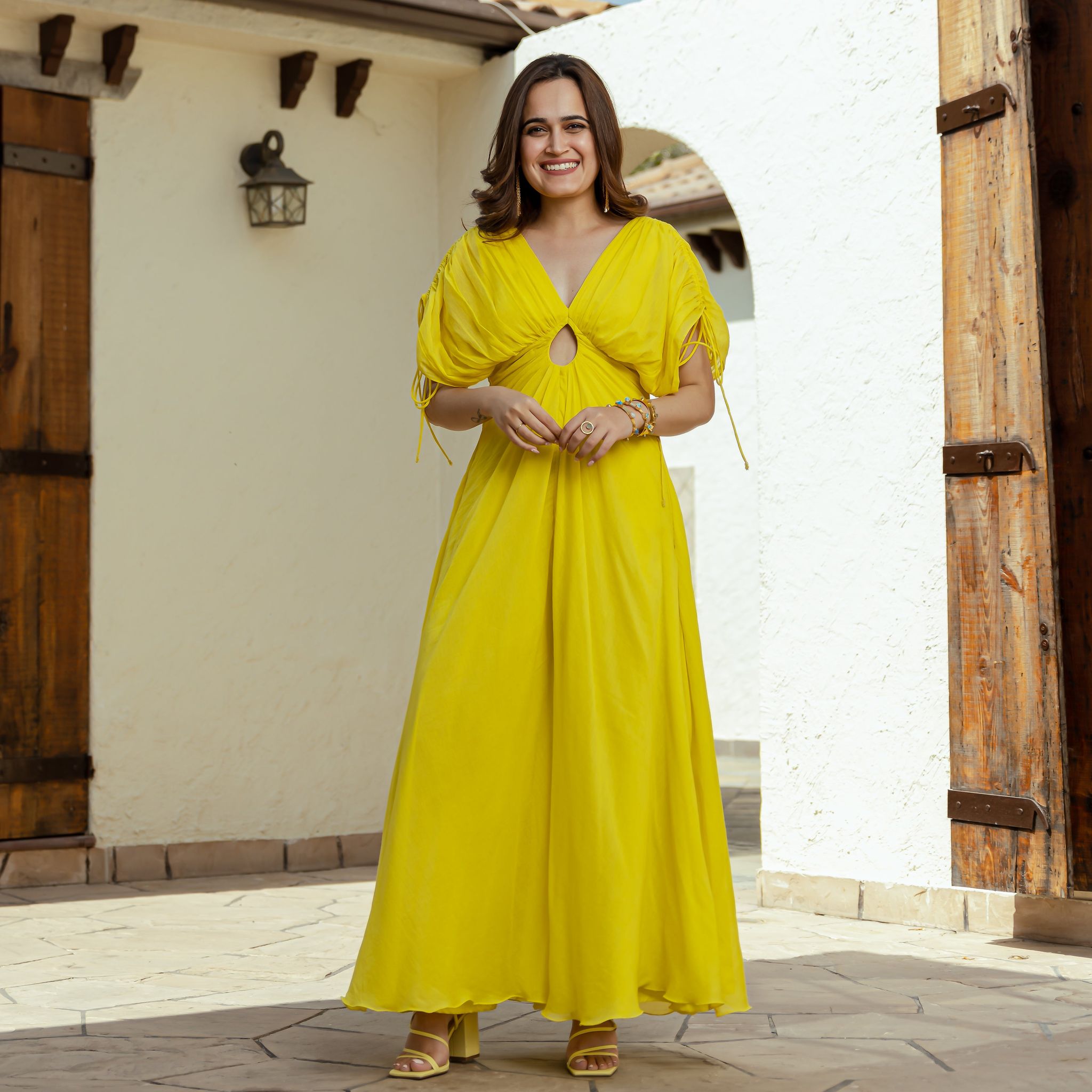 Honey Glaze Mulmul Jumpsuit-XS