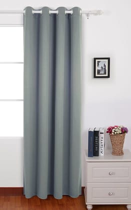 American-Elm Pack of 1 Two Sided ForestGrey Color Room Darkening Blackout Curtains-L.Window- 4.5 x 6 ft