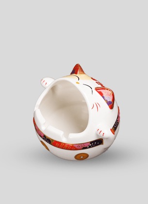 Lucky Cat Ceramic Ashtray-P1