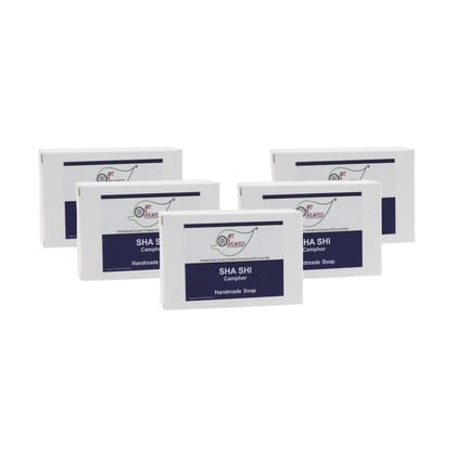 Artnweavess SHA SHI Camphor Handmade Soap, 100 gm - Pack of 5