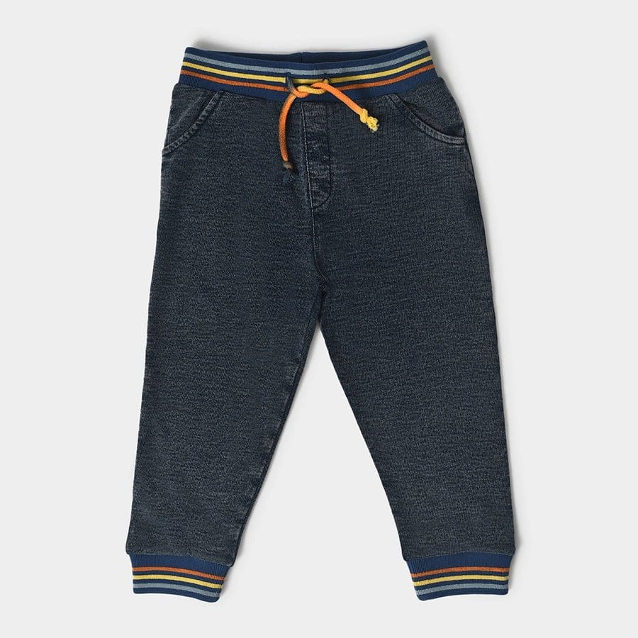 Baby Boys Denim Jogger-0-3 M / Blue