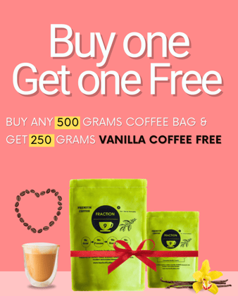 FREE 250 G VANILLA COFFEE - BUY ANY 500 G COFFEE-SWEET ROAST ( ARABICA LIGHT ROAST) / 100% ARABICA VANILLA COFFEE