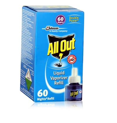 All Out Mosquito Repellent, 60 Nights Refill, 1 Piece Pack