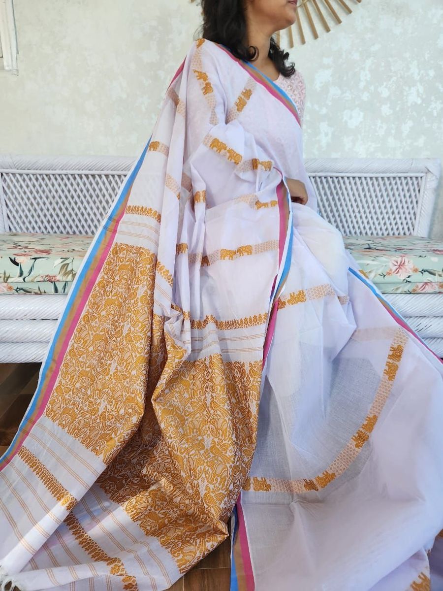 Handwoven Cotton Saree