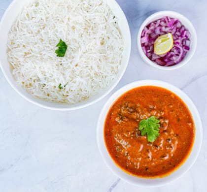 Dal Makhani & Plain Rice