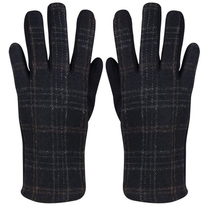 Men's Woolen Gloves In Navy