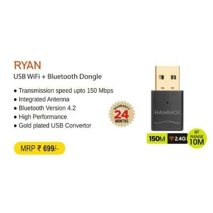 Hammok RYAN USB Wi-Fi + Bluetooth Dongle