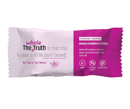 The Whole Truth - Energy Bars | Cocoa Cranberry Fudge