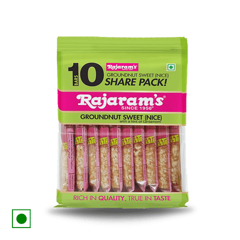 Rajaram's Groundnut Sweets (Nice), 250 gm Pouch