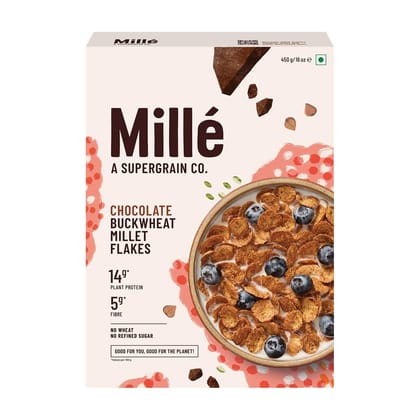 Mille : Chocolate Buckwheat (Kuttu) Breakfast Flakes