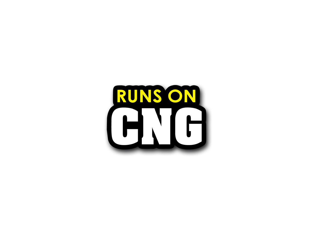Runs on CNG | Sticker