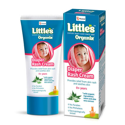 Little's Organix Diaper Rash Cream | Contains Organic Aloevera & Neem Extract-50gm Pack of 1