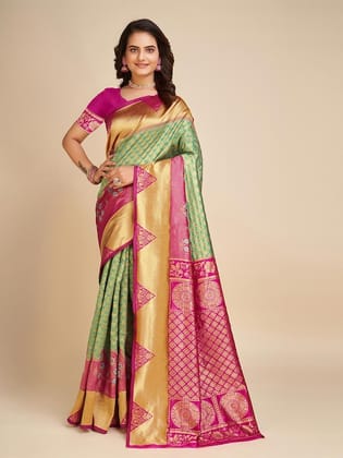 Woven Design Zari Banarasi Saree