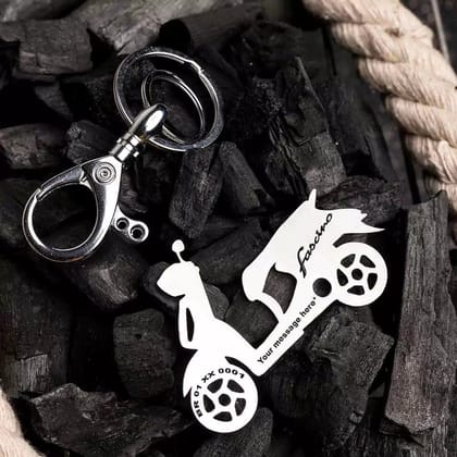 Yamaha Fascino Keychain-Silver
