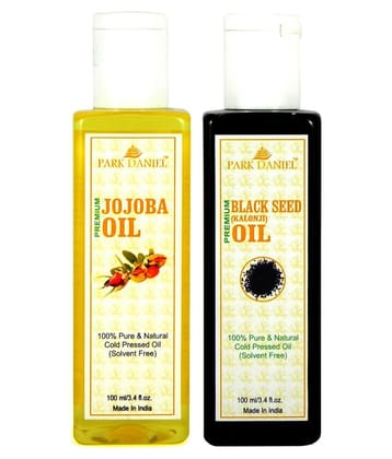 Park Daniel Premium Kalonji & Jojoba Oil(200 ml) 100% Pure & Natural 100 ml Pack of 2