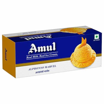 Amul Alphonso Marvel Ice Cream 2 LITRE