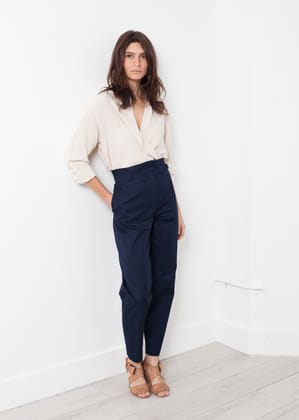 Tapered Trouser-French 36 / Navy