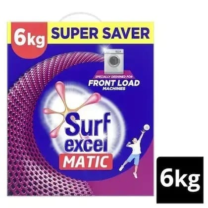 Surf Excel Front Load Machines Matic Detergent Powder 6Kg