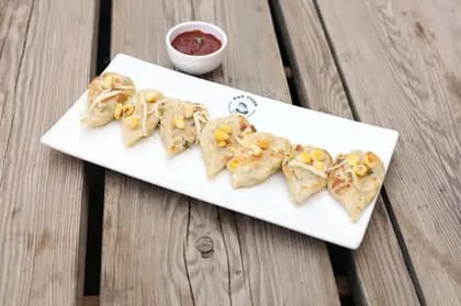 Corn N Cheese Pan Fried Schezwan Momo