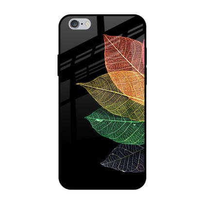 Colorful Leaves Glass Case for iPhone 6 Plus