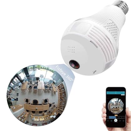 Wifi 960p HD 360 Viewing Area Security Camera, White
