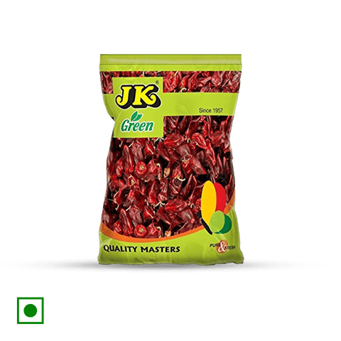 Jk Red Chilli Whole, 100 gm Pouch