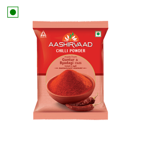 Aashirvaad Chilli Powder With Guntur& Bydagi 200 gm Pack